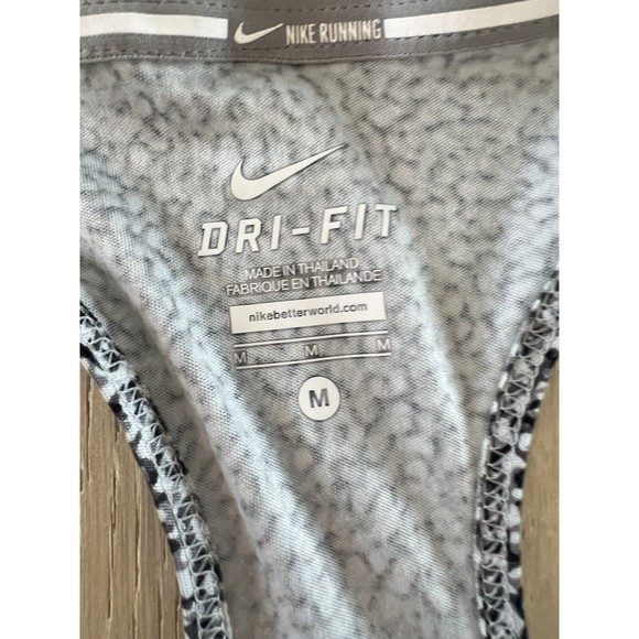 Nike Dri Fit Women's Black/Gray Pattern Tank Womens S - Picture 2 of 3